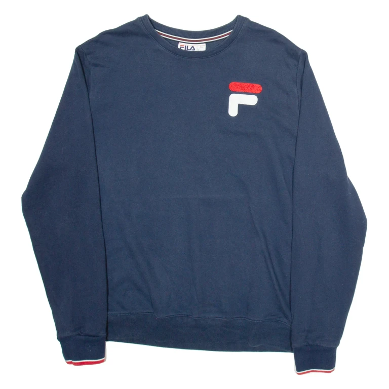 FILA Mens Sweatshirt Blue L