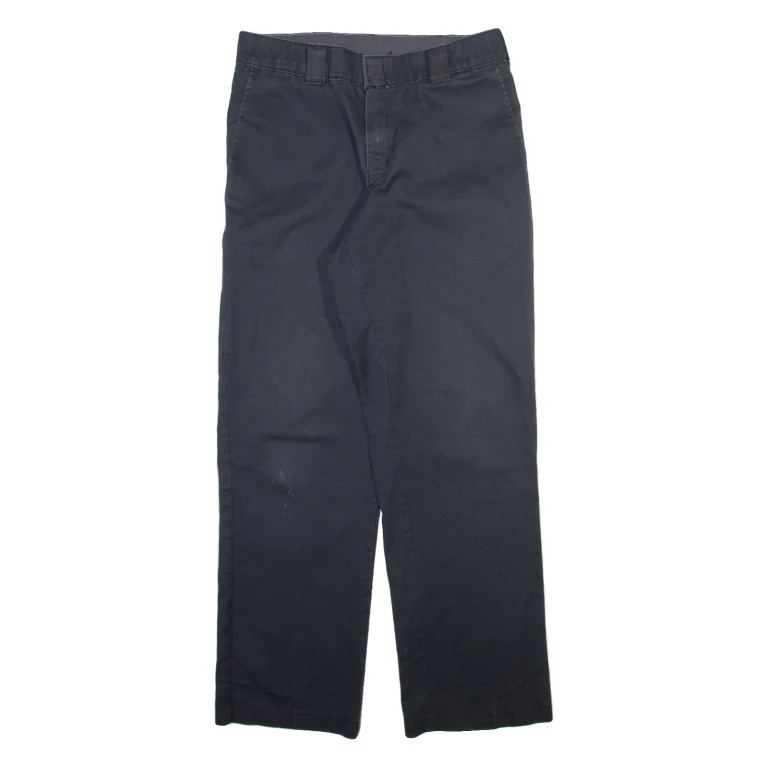 DICKIES Mens Trousers Black Regular Straight W32 L32