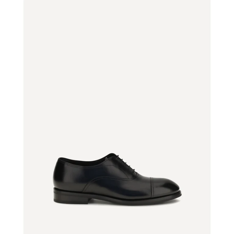 SANTONI Leather Lace-Up Shoes Male 7