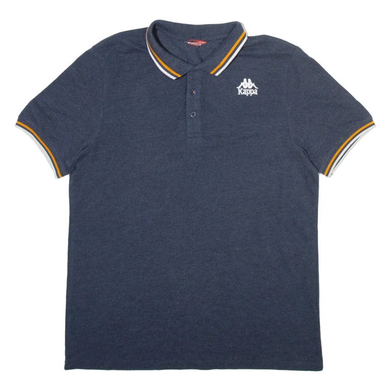 KAPPA Mens Polo Shirt Grey M
