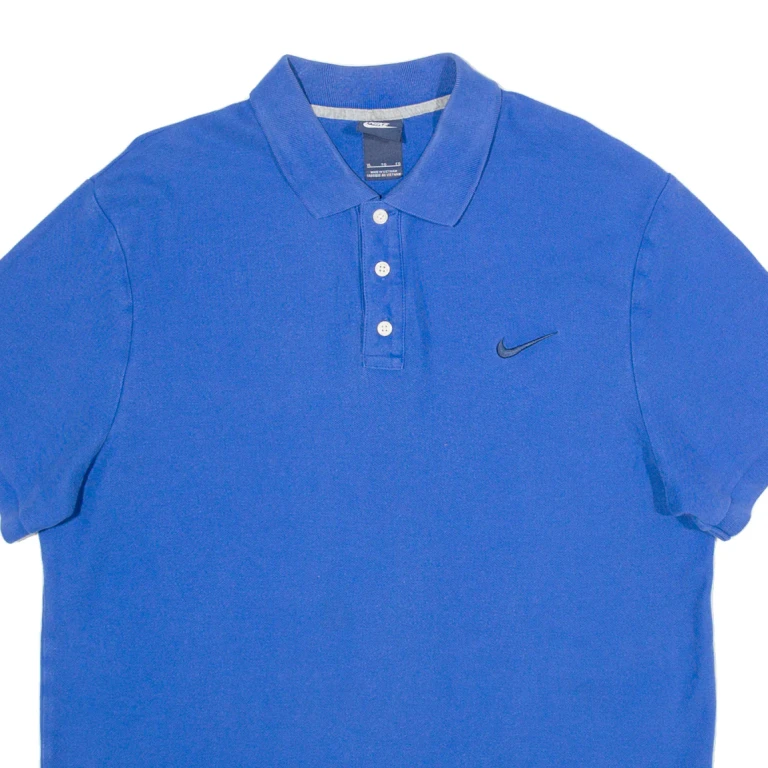 NIKE Mens Polo Shirt Blue XL