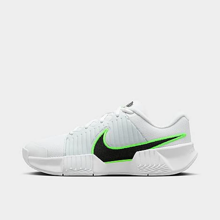 Nike Women's Zoom GP Challenge Pro Hard Court Tennis Shoes in White/Pure Platinum/Volt Size: 5.0