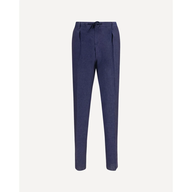 Linen drawstring Pants Male 46