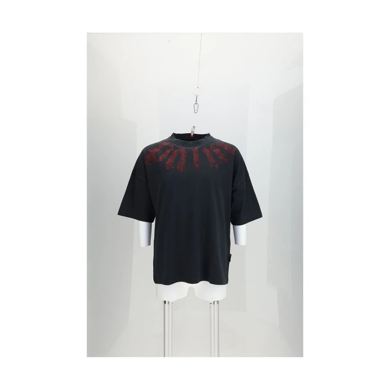Palm Angels Black Cotton T-Shirt - Men