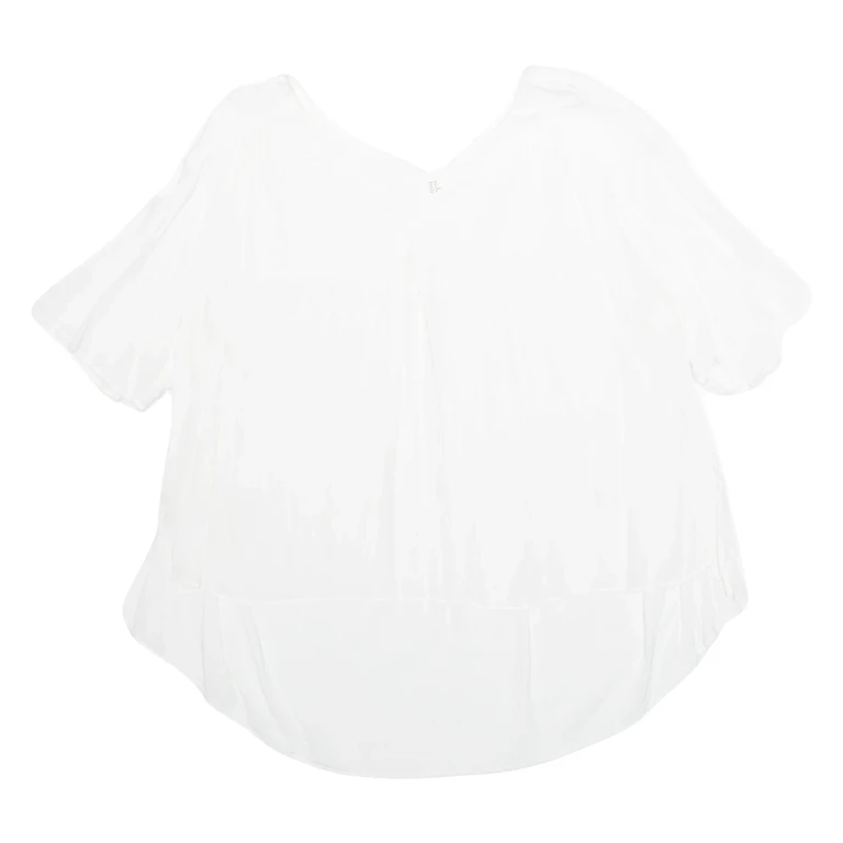 Womens Top White V-Neck M