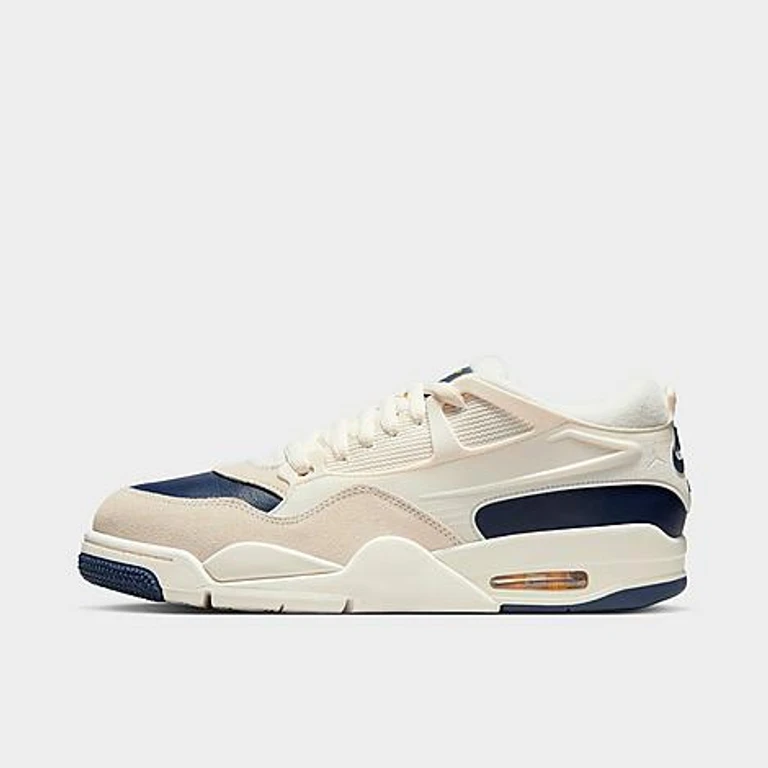 Men's Air 4 RM Casual Shoes in Sail/Phantom/University Gold Size: 7.0