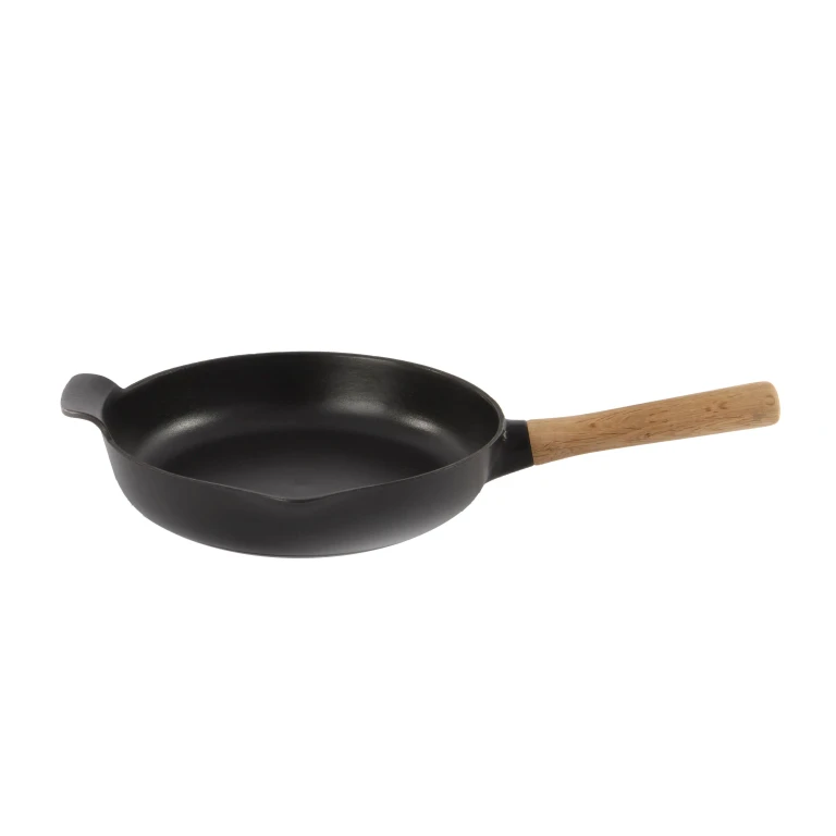 Ron Cast Iron 10.25" Fry Pan 2.6qt., Black