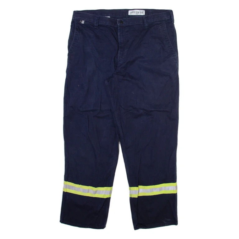 CARHARTT Workwear Mens Trousers Blue Relaxed Straight W38 L30