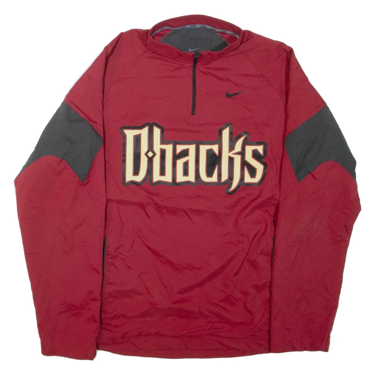 NIKE Mens Pullover Jacket Red M