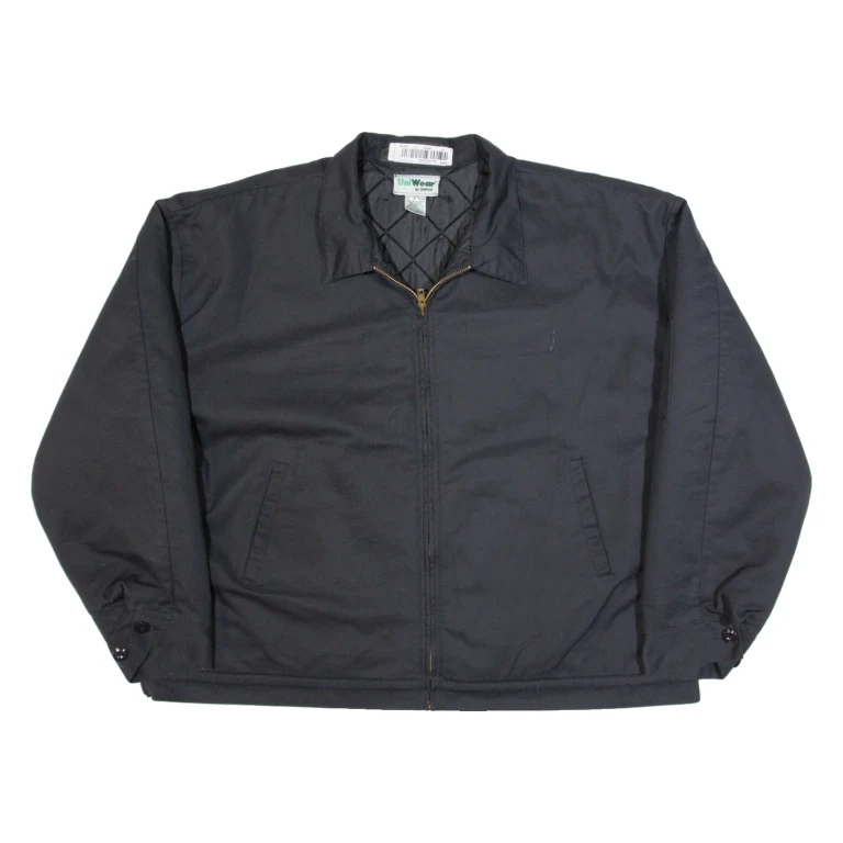 UNIWEAR BY UNIFIRST Mens Workwear Jacket Black 3XL