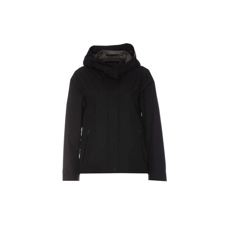 Black Polyester Shell Jacket Clothing - Women