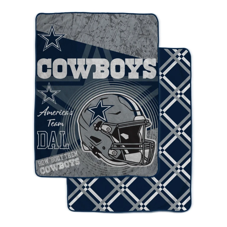 NFL Team Helmet Fleece Blanket 60x80