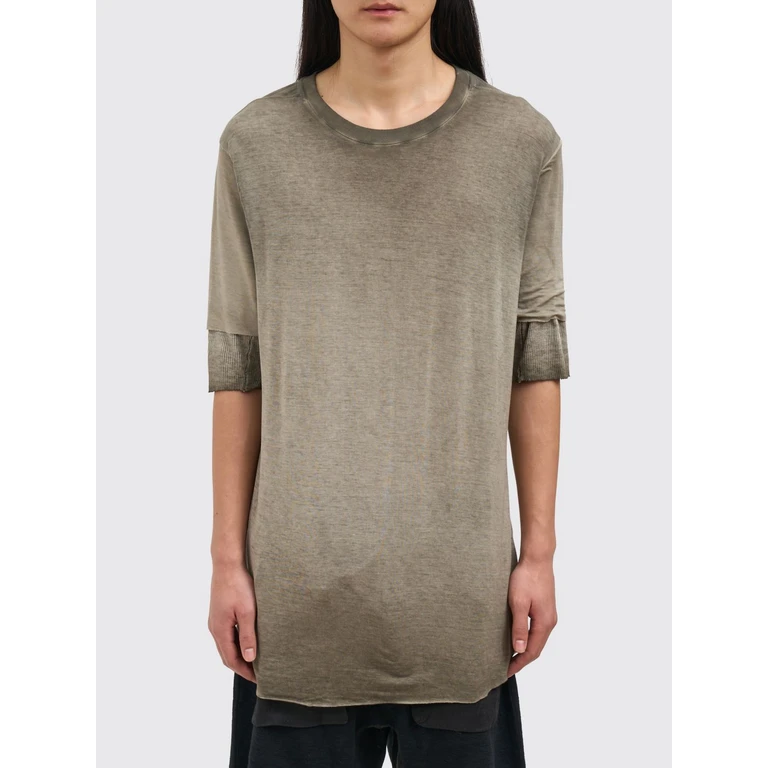T-Shirt Men color Green (MTS94001COLDDYEOLIV)