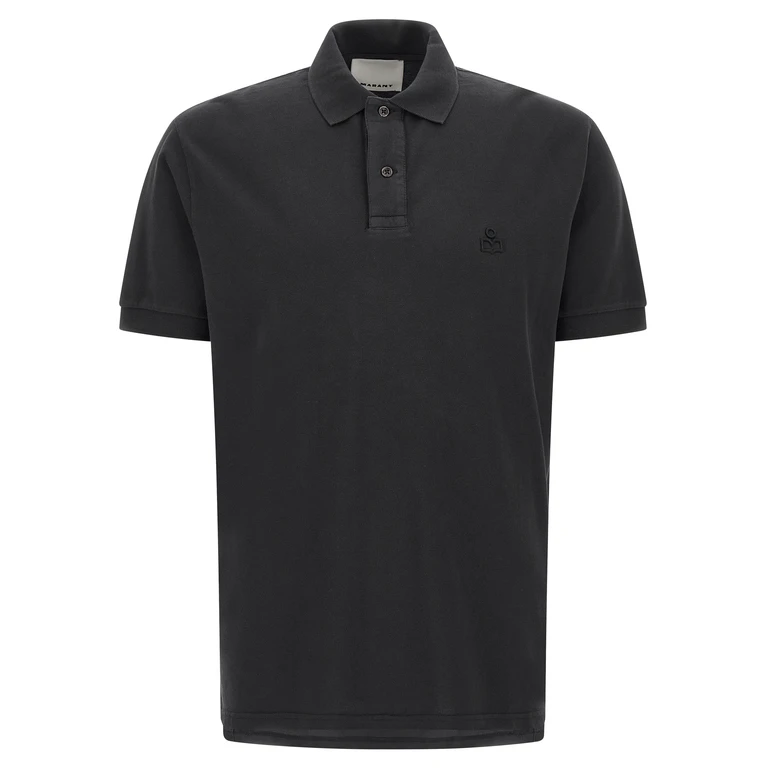 Marant Black Cotton Polo Shirt - Men