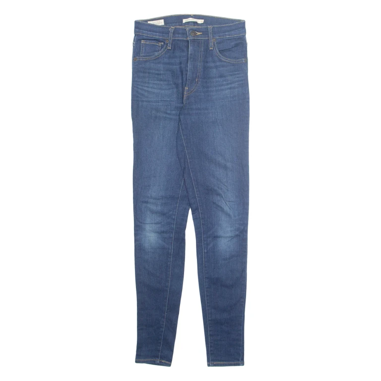 LEVI'S Big E Womens Jeans Blue Slim Skinny Stone Wash W26 L30