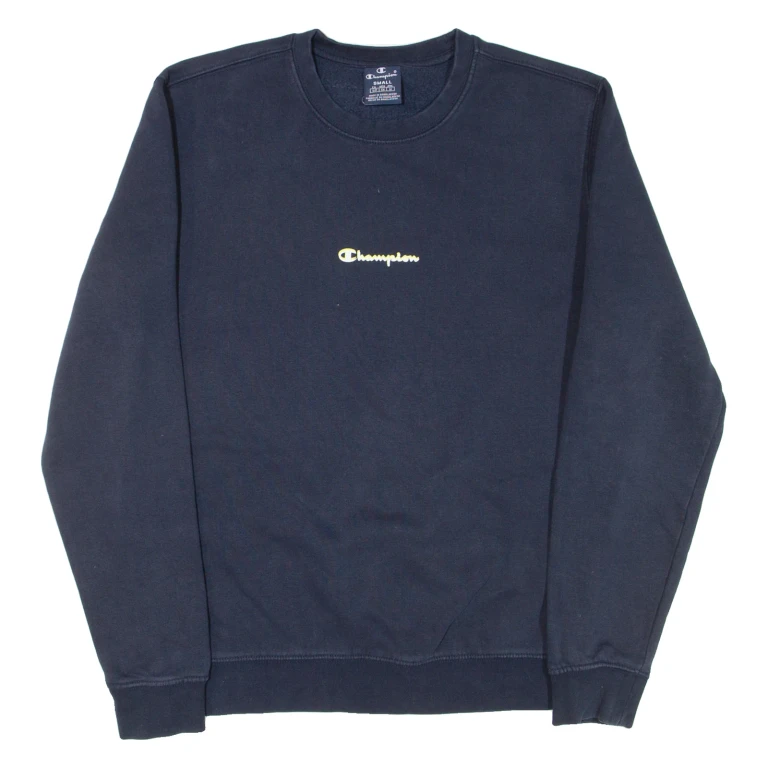 CHAMPION Mens Sweatshirt Blue S