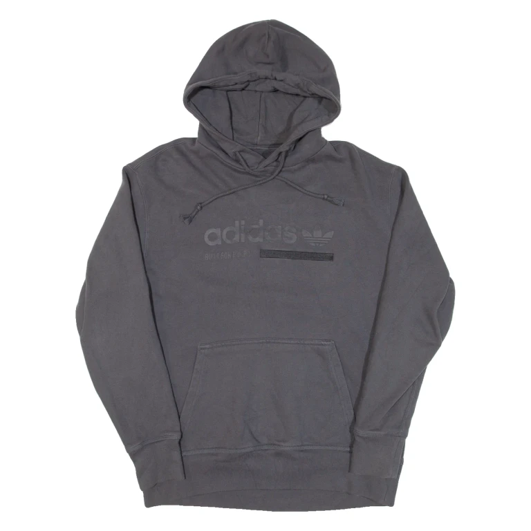 ADIDAS Mens Grey Hoodie S