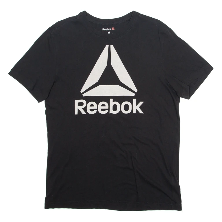 REEBOK Mens T-Shirt Black M