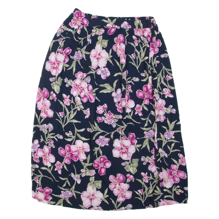 JACLYN SMITH Womens Straight Skirt Blue Knee Length Floral M