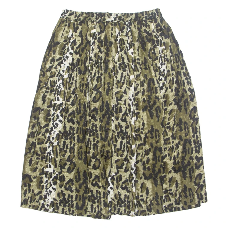 Womens A-Line Skirt Beige Midi M