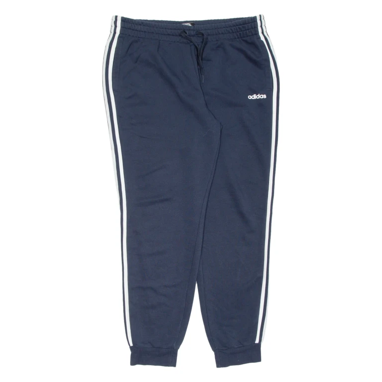 ADIDAS Womens Joggers Blue Tapered XL W32 L30