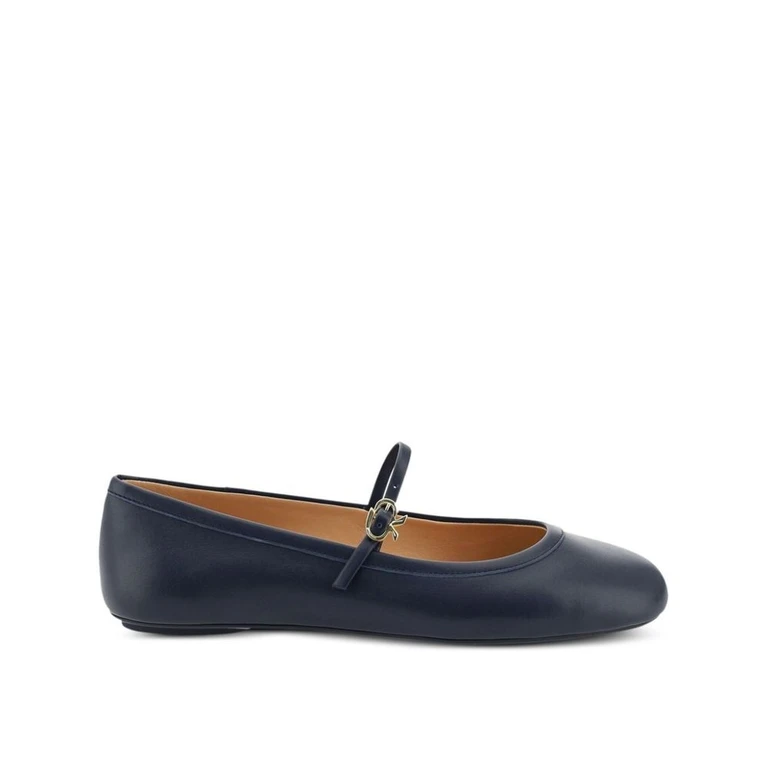Gianvito Rossi Blue Fabric Ballet Flats - Women