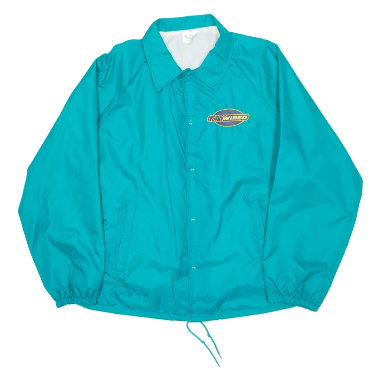 AUBURN Coach Mens Workwear Jacket Blue Nylon XL