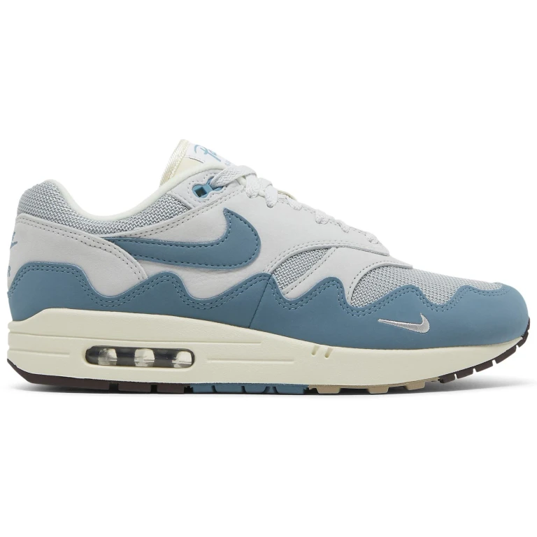 Men's Air Max 1 'Patta Waves Noise Aqua' With Bracelet Sneakers