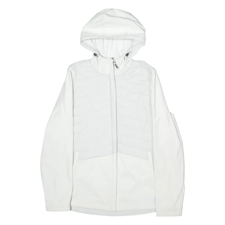 NEW BALANCE Womens Shell Jacket White Hooded S