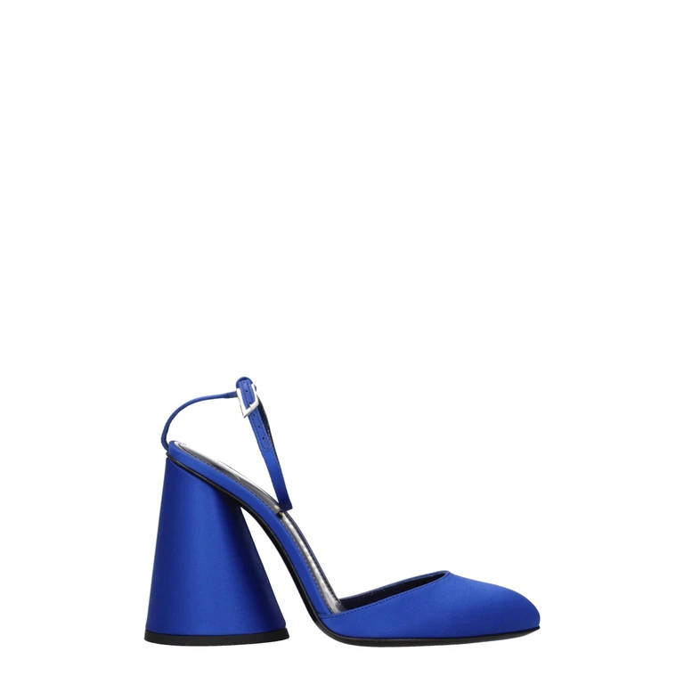 The Attico Blue Satin Platform Sandals - Women