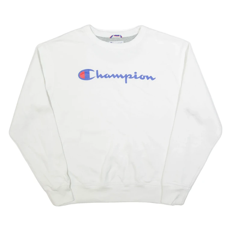 CHAMPION Mens Sweatshirt White M