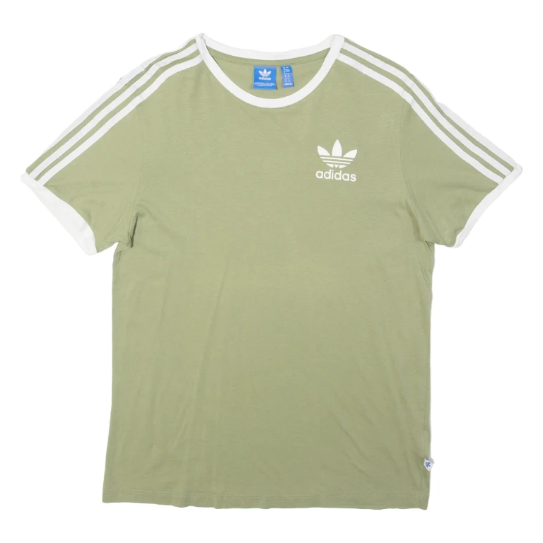 ADIDAS Womens T-Shirt Green UK 8