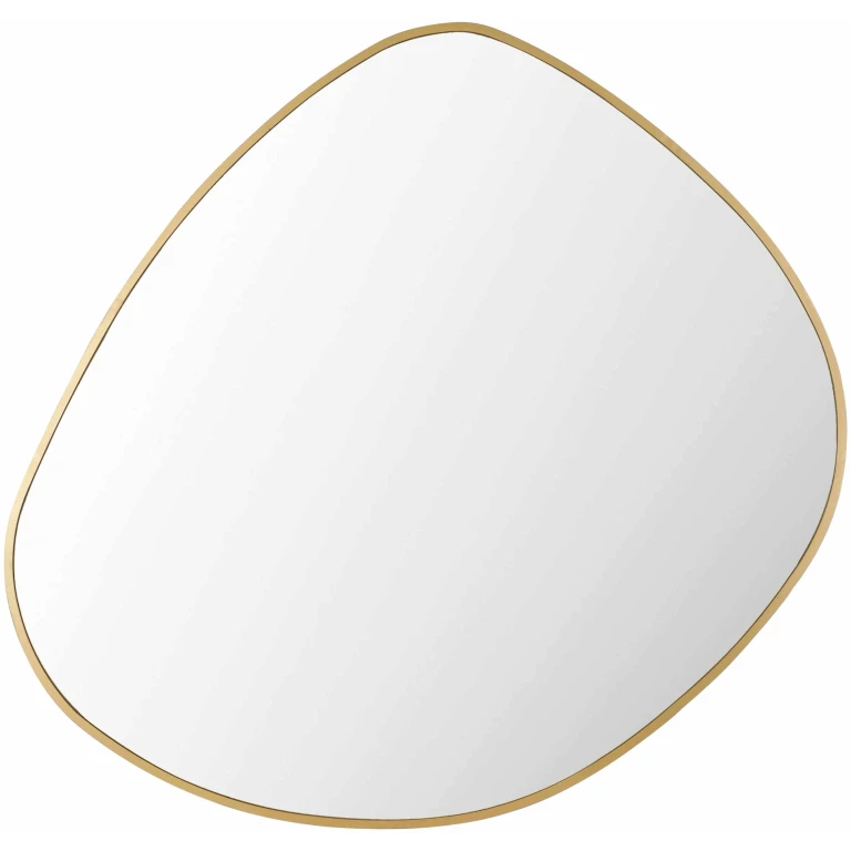 Lochovice Gold Distressed Wood Mirror