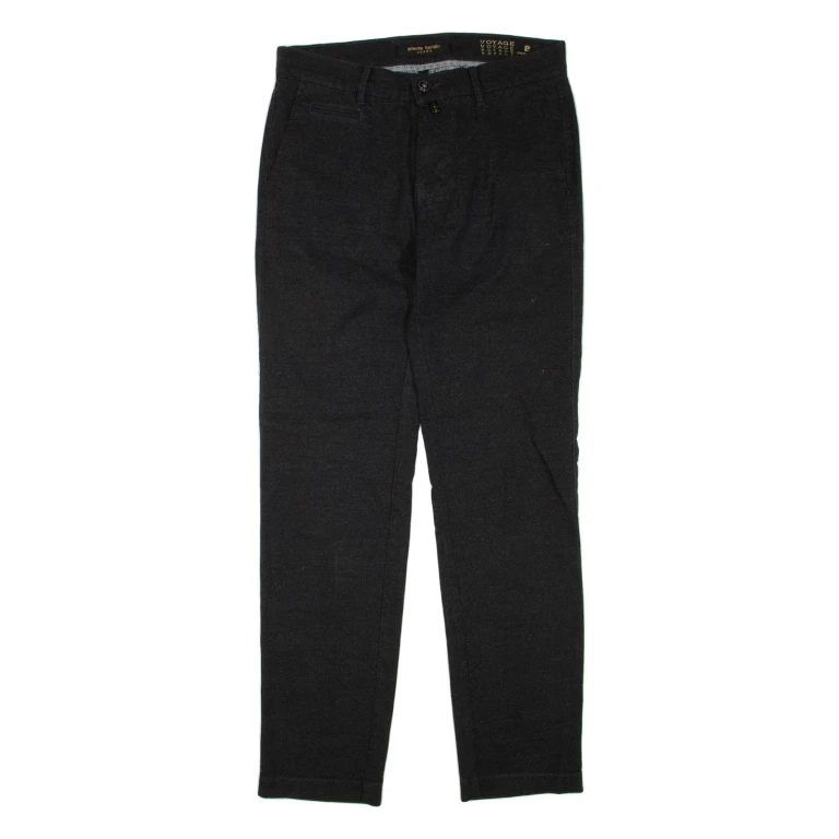 PIERRE CARDIN Mens Trousers Grey Regular Tapered W32 L32