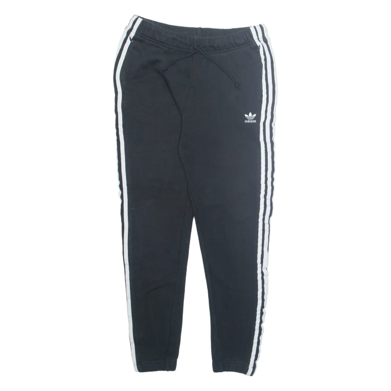 ADIDAS Womens Joggers Black Tapered S W28 L26