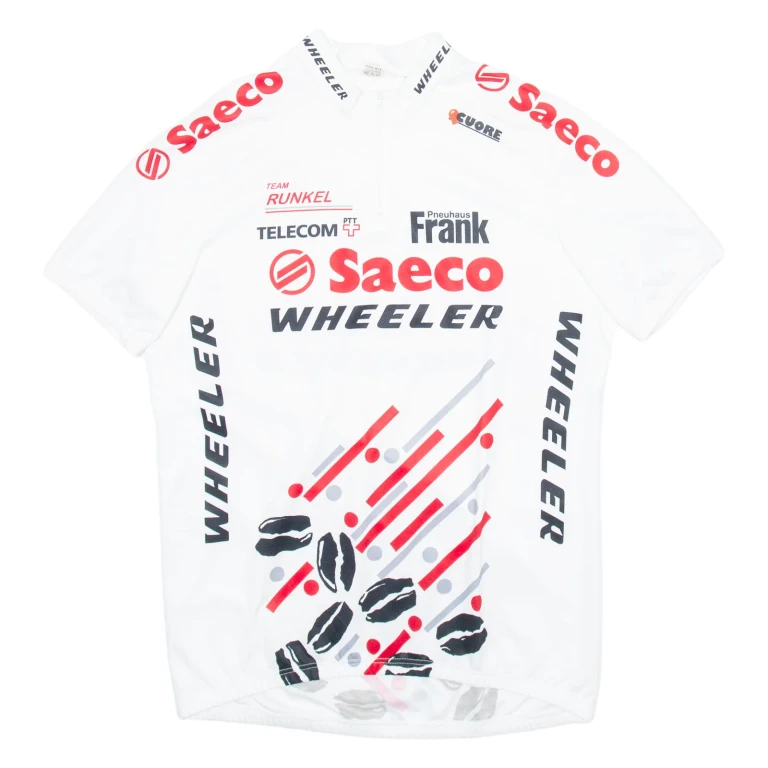 Cycling Mens Jersey White 1/4 Zip 2XL