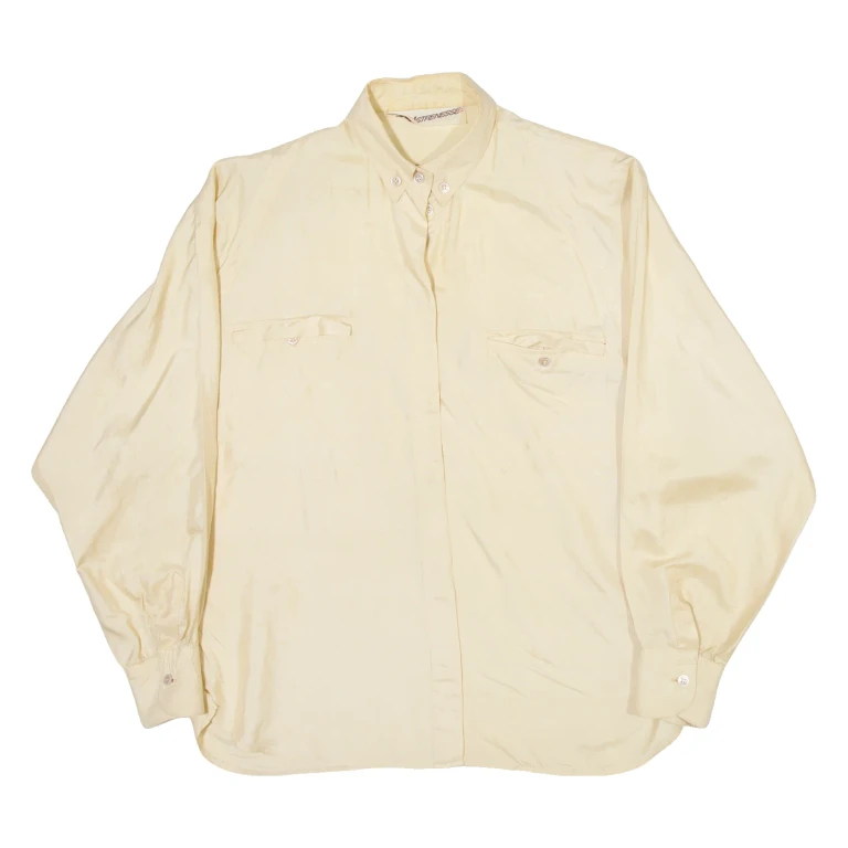 STRENESSE Womens Plain Shirt Beige Long Sleeve M