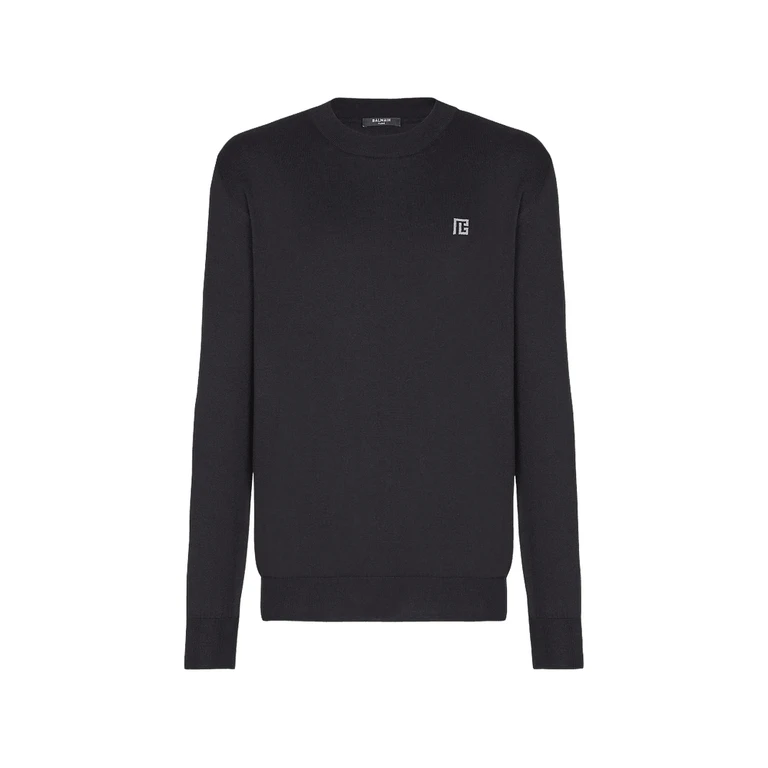 Balmain Langarmshirt mit Logodetail