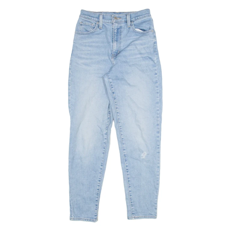 LEVI'S Womens Jeans Blue Regular Mom W26 L27