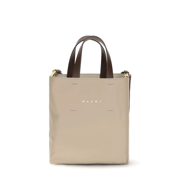 Marni Beige Calf Leather Bos Taurus Handbag Bag - Women