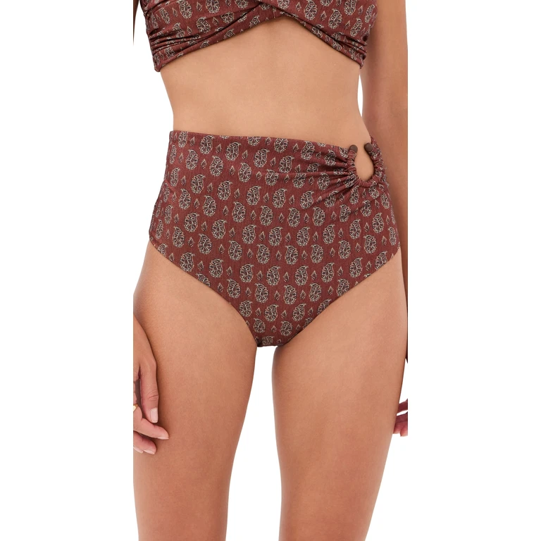 Johanna Ortiz Shimmering Taita Bikini Bottoms Light Ochre XS