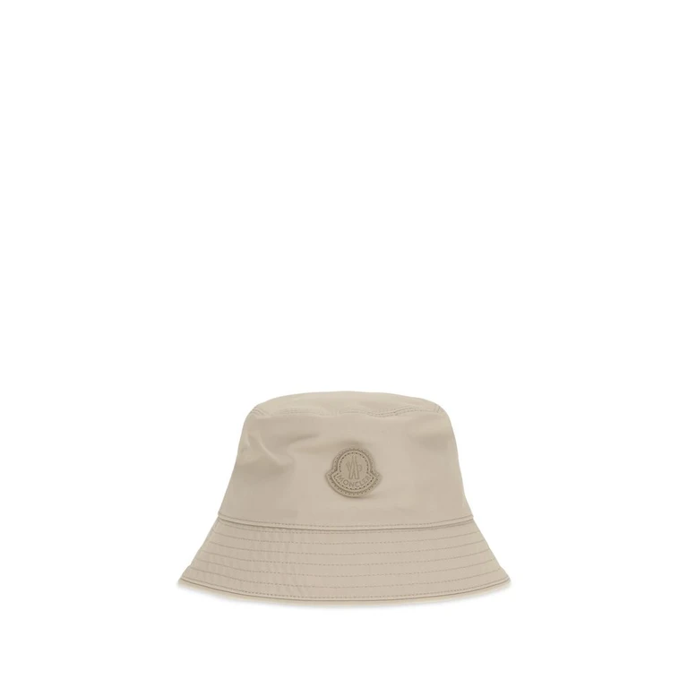 Beige Cotton Bucket Hat - Men