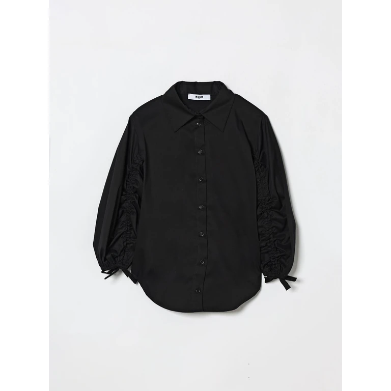 MSGM KIDS Shirt Kids color Black (S6MSJGSI084110)