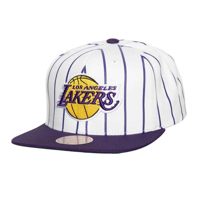 Men's NBA Retro Pinstripe Snapback Lakers Snapback Caps