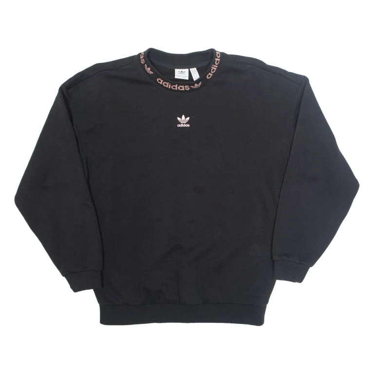 ADIDAS Womens Sweatshirt Black UK 6