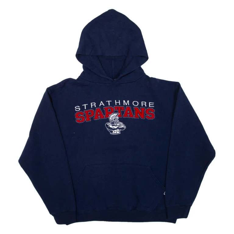 RUSSELL ATHLETIC Strathmore Spartans Mens Blue Hoodie USA S