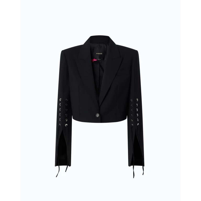 Veste spencer à lacets et fentes - 36