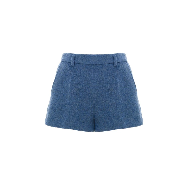 Gucci Blue Wool Shorts - Women