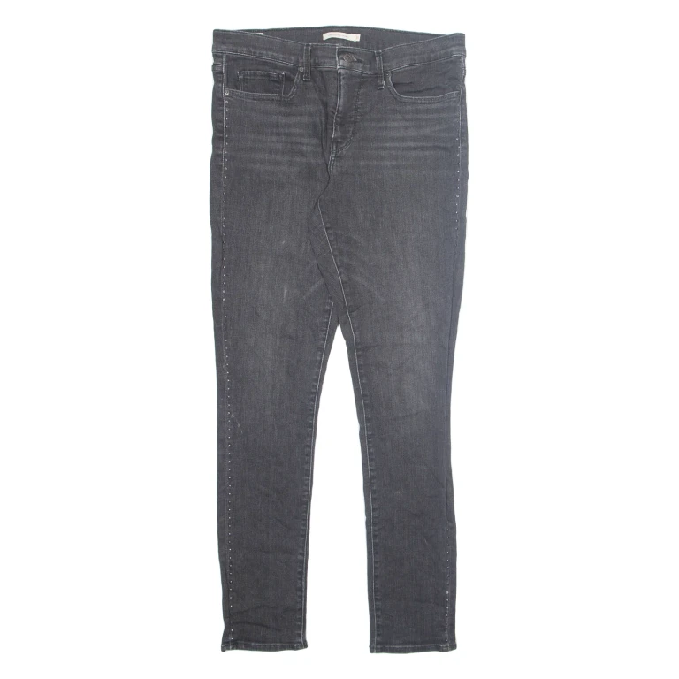 LEVI'S 311 BIG E Womens Jeans Green Regular Skinny Stone Wash W31 L32