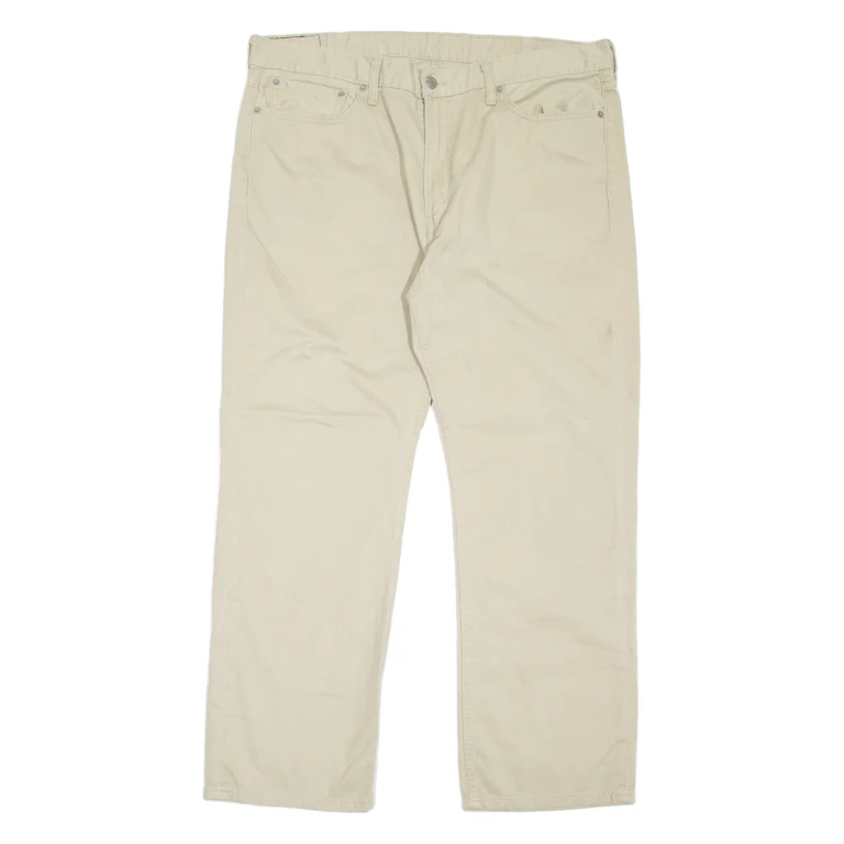 LEVI'S 514 Mens Trousers Beige Slim Straight W40 L30